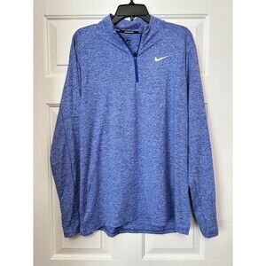 Nike Dri-FIT Element 1/2 Zip Top Heather Blue DH4949-494 Size Large NEW